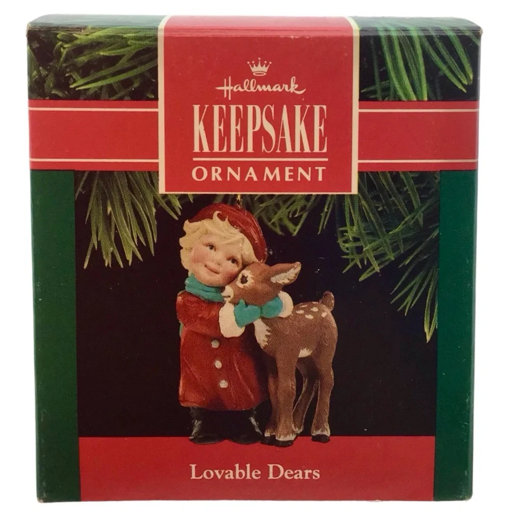 Hallmark 1990 “Lovable Dears” Christmas Ornament
